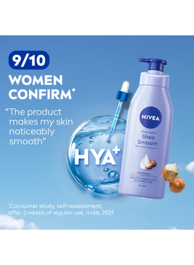 Nivea Body Milk Shea Smooth Lotion 6 Units Of 75Ml Each (450 Ml) - Image 3